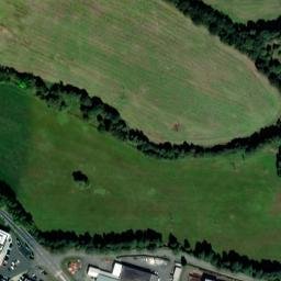 Satellite imagery of Sumavan [Domažlice] former textil factory chimney, CZ