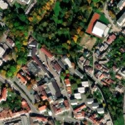 Satellite imagery of [Pelhřimov] hospital chimney, CZ