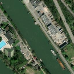Satellite imagery of Rouen, from Mont Ste. Catherine, FR