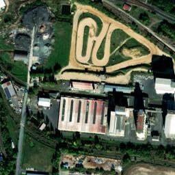Satellite imagery of Sumavan [Domažlice] former textil factory chimney, CZ