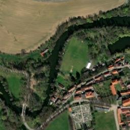 Satellite imagery of [Mirotice] church t., CZ