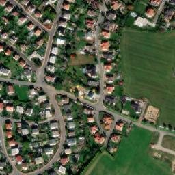 Satellite imagery of [Pelhřimov] hospital chimney, CZ