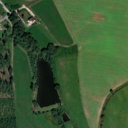 Satellite imagery of [Drhovice] former barracks chimney, CZ