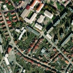 Satellite imagery of [Pelhřimov] church outlook t., CZ