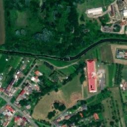 Satellite imagery of [Dřevohostice] church t., CZ