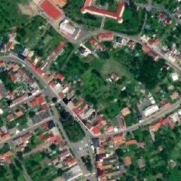 Satellite imagery of Dřevohostice] castle t., CZ