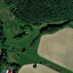 Satellite imagery of [Trhanov] church t., CZ