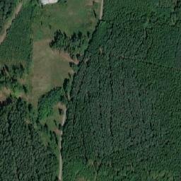 Satellite imagery of [Drhovice] former barracks chimney, CZ
