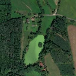 Satellite imagery of [Drhovice] former barracks chimney, CZ