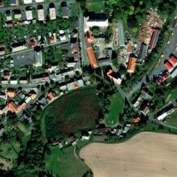 Satellite imagery of [Trhanov] church t., CZ