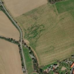 Satellite imagery of [Myslív] church t., CZ