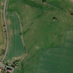 Satellite imagery of [Myslív] church t., CZ