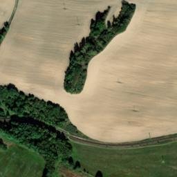Satellite imagery of [Trhanov] church t., CZ