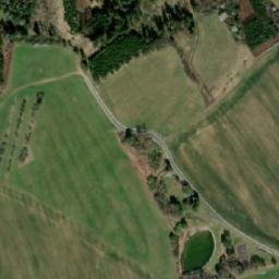 Satellite imagery of [Myslív] church t., CZ