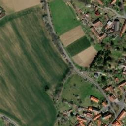 Satellite imagery of [Myslív] church t., CZ