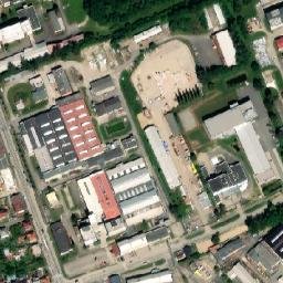Satellite imagery of [Tábor] heat plant chimney, CZ