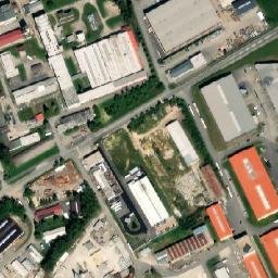 Satellite imagery of [Tábor] heat plant chimney, CZ