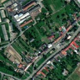 Satellite imagery of [Beňov] church t., CZ