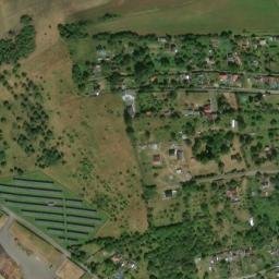 Satellite imagery of [Klatovy] heating plant chimney, CZ