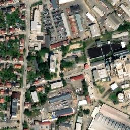 Satellite imagery of [Tábor] heat plant chimney, CZ