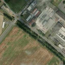 Satellite imagery of [Klatovy] heating plant chimney, CZ
