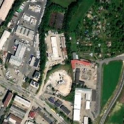 Satellite imagery of [Tábor] heat plant chimney, CZ