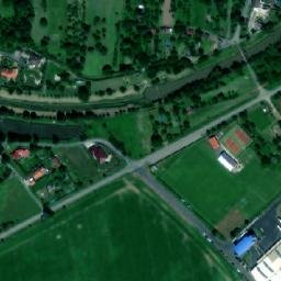 Satellite imagery of [Horní Moštěnice] church t., CZ