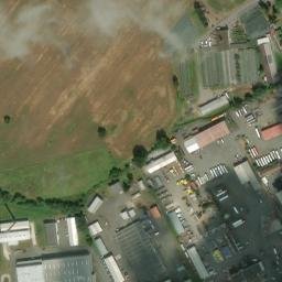 Satellite imagery of [Klatovy] heating plant chimney, CZ