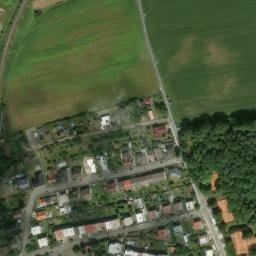 Satellite imagery of [Klatovy] heating plant chimney, CZ