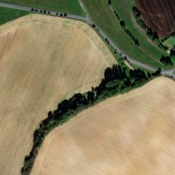 Satellite imagery of [Mrákov] church t., CZ