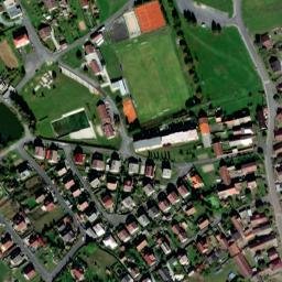 Satellite imagery of [Mrákov] church t., CZ