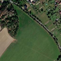 Satellite imagery of [Mrákov] church t., CZ