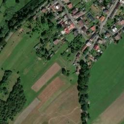 Satellite imagery of [Kout na Šumavě] church t., CZ