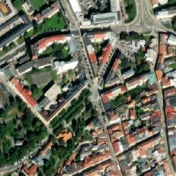 Satellite imagery of Sv. Jakub [Jihlava] church outlook t., CZ