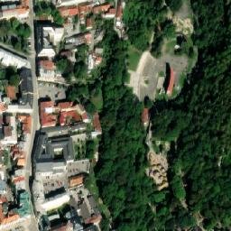 Satellite imagery of Sv. Jakub [Jihlava] church outlook t., CZ
