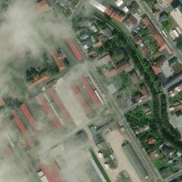 Satellite imagery of [Klatovy] creamery chimney, CZ