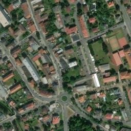 Satellite imagery of [Klatovy] creamery chimney, CZ
