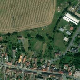 Satellite imagery of [Plánice] church t., CZ