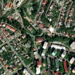 Satellite imagery of Sv. Jakub [Jihlava] church outlook t., CZ
