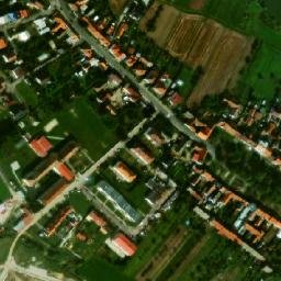 Satellite imagery of [Křižanov] church t., CZ