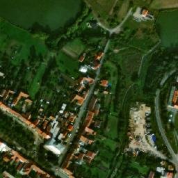 Satellite imagery of [Křižanov] church t., CZ