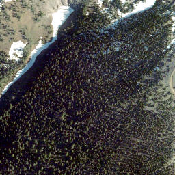 Satellite imagery of North Kootenay Pass, CA