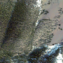 Satellite imagery of North Kootenay Pass, CA