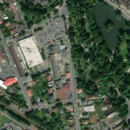 Satellite imagery of [Klatovy] creamery chimney, CZ