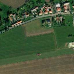 Satellite imagery of [Křeč] church t., CZ