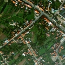 Satellite imagery of [Křižanov] church t., CZ
