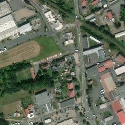 Satellite imagery of [Klatovy] creamery chimney, CZ