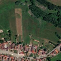 Satellite imagery of [Ústrašín] church t., CZ