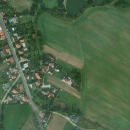 Satellite imagery of [Křižanov] church t., CZ