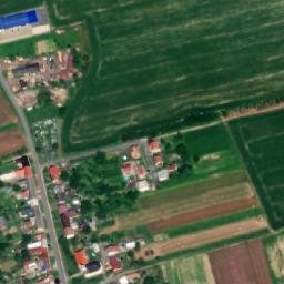 Satellite imagery of [Prusinovice] church t., CZ